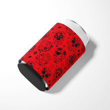 Load image into Gallery viewer, Day of the Dead Orange Can or Bottle Hugger BB5119CC