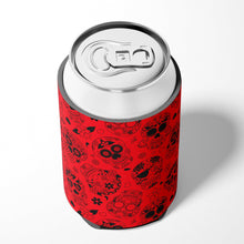 Load image into Gallery viewer, Day of the Dead Orange Can or Bottle Hugger BB5119CC