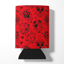 Load image into Gallery viewer, Day of the Dead Orange Can or Bottle Hugger BB5119CC