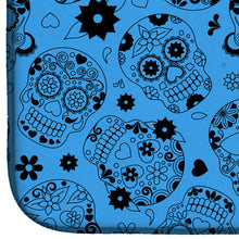 Load image into Gallery viewer, Day of the Dead Red Dish Drying Mat – Absorbent, Artistic Kitchen Essentials BB5120DDM