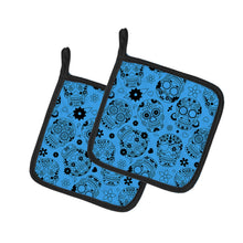 Load image into Gallery viewer, Day of the Dead Red Pot Holders - Set of 2 - Heat-Resistant Kitchen Essentials BB5120PTHD
