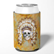 Load image into Gallery viewer, Day of the Dead Indian Skull Can or Bottle Hugger BB5121CC