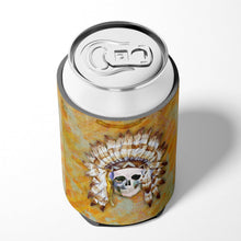 Load image into Gallery viewer, Day of the Dead Indian Skull Can or Bottle Hugger BB5121CC