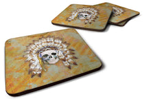 Load image into Gallery viewer, Day of the Dead Indian Skull Foam Coaster  BB5121FC