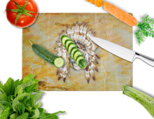 Load image into Gallery viewer, Day of the Dead Indian Skull Glass Cutting Boards – Durable, Decorative Kitchen Art Large BB5121LCB