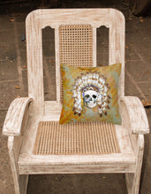 Load image into Gallery viewer, Day of the Dead Indian Skull Fabric Decorative Pillow BB5121PW1818