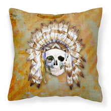 Load image into Gallery viewer, Day of the Dead Indian Skull Fabric Decorative Pillow BB5121PW1818