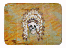 Load image into Gallery viewer, Day of the Dead Indian Skull Machine Washable Memory Foam Mat BB5121RUG