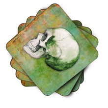 Load image into Gallery viewer, Day of the Dead Green Skull Foam Coaster  BB5122FC