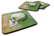 Load image into Gallery viewer, Day of the Dead Green Skull Foam Coaster  BB5122FC