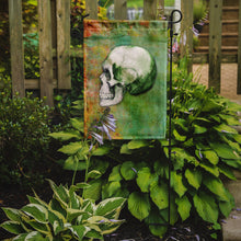 Load image into Gallery viewer, Day of the Dead Green Skull Garden Flag - Outdoor Decorative Yard Flag BB5122GF