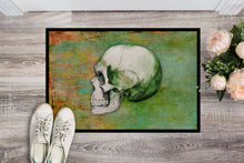 Load image into Gallery viewer, Day of the Dead Green Skull Doormat - 18x27 Decorative Floor Mat – Indoor/Outdoor Rug with Artistic Flair BB5122MAT