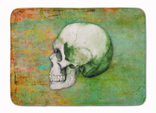 Load image into Gallery viewer, Day of the Dead Green Skull Machine Washable Memory Foam Mat BB5122RUG