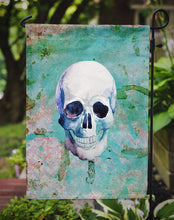 Load image into Gallery viewer, Day of the Dead Teal Skull Garden Flag - Outdoor Decorative Yard Flag BB5123GF