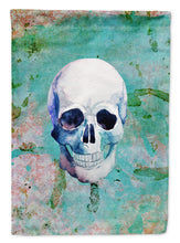 Load image into Gallery viewer, Day of the Dead Teal Skull Garden Flag - Outdoor Decorative Yard Flag BB5123GF