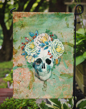 Load image into Gallery viewer, Day of the Dead Skull with Flowers Garden Flag - Outdoor Decorative Yard Flag BB5124GF