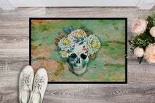 Load image into Gallery viewer, Day of the Dead Skull with Flowers Doormat - 24x36 Decorative Floor Mat – Indoor/Outdoor Rug with Artistic Flair BB5124JMAT