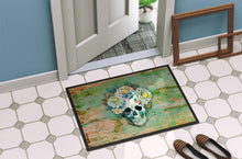 Load image into Gallery viewer, Day of the Dead Skull with Flowers Doormat - 18x27 Decorative Floor Mat – Indoor/Outdoor Rug with Artistic Flair BB5124MAT