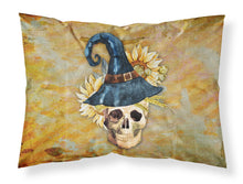 Load image into Gallery viewer, Day of the Dead Witch Skull  Fabric Standard Pillowcase – Artistic Decorative Front, White Back BB5126PILLOWCASE
