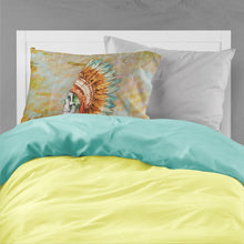 Load image into Gallery viewer, Day of the Dead Indian Skull  Fabric Standard Pillowcase – Artistic Decorative Front, White Back BB5127PILLOWCASE