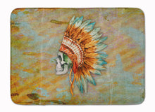Load image into Gallery viewer, Day of the Dead Indian Skull Machine Washable Memory Foam Mat BB5127RUG