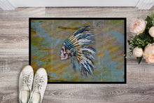 Load image into Gallery viewer, Day of the Dead Indian Chief Skull  Doormat - 18x27 Decorative Floor Mat – Indoor/Outdoor Rug with Artistic Flair BB5128MAT
