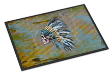 Load image into Gallery viewer, Day of the Dead Indian Chief Skull  Doormat - 18x27 Decorative Floor Mat – Indoor/Outdoor Rug with Artistic Flair BB5128MAT