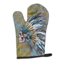 Load image into Gallery viewer, Day of the Dead Indian Chief Skull  Oven Mitt BB5128OVMT