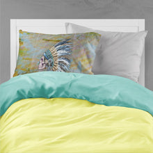 Load image into Gallery viewer, Day of the Dead Indian Chief Skull  Fabric Standard Pillowcase – Artistic Decorative Front, White Back BB5128PILLOWCASE
