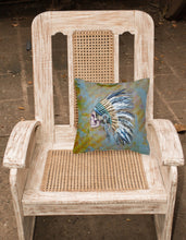 Load image into Gallery viewer, Day of the Dead Indian Chief Skull  Fabric Decorative Pillow BB5128PW1818