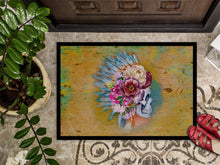 Load image into Gallery viewer, Day of the Dead Flowers Skull  Doormat - 24x36 Decorative Floor Mat – Indoor/Outdoor Rug with Artistic Flair BB5129JMAT