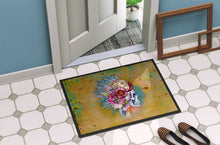 Load image into Gallery viewer, Day of the Dead Flowers Skull  Doormat - 18x27 Decorative Floor Mat – Indoor/Outdoor Rug with Artistic Flair BB5129MAT