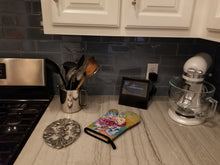 Load image into Gallery viewer, Day of the Dead Flowers Skull  Oven Mitt BB5129OVMT