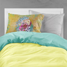 Load image into Gallery viewer, Day of the Dead Flowers Skull  Fabric Standard Pillowcase – Artistic Decorative Front, White Back BB5129PILLOWCASE