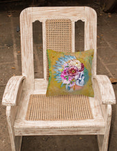 Load image into Gallery viewer, Day of the Dead Flowers Skull  Fabric Decorative Pillow BB5129PW1818