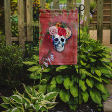 Load image into Gallery viewer, Day of the Dead Red Flowers Skull  Garden Flag - Outdoor Decorative Yard Flag BB5130GF