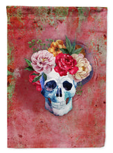 Load image into Gallery viewer, Day of the Dead Red Flowers Skull  Garden Flag - Outdoor Decorative Yard Flag BB5130GF