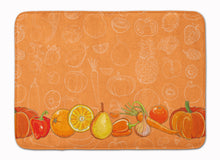 Load image into Gallery viewer, Fruits and Vegetables in Orange Machine Washable Memory Foam Mat BB5131RUG