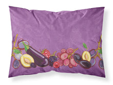 Load image into Gallery viewer, Fruits and Vegetables in Purple Fabric Standard Pillowcase – Artistic Decorative Front, White Back BB5132PILLOWCASE