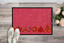 Load image into Gallery viewer, Fruits and Vegetables in Red Doormat - 18x27 Decorative Floor Mat – Indoor/Outdoor Rug with Artistic Flair BB5133MAT