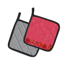 Load image into Gallery viewer, Fruits and Vegetables in Red Pot Holders - Set of 2 - Heat-Resistant Kitchen Essentials BB5133PTHD