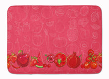 Load image into Gallery viewer, Fruits and Vegetables in Red Machine Washable Memory Foam Mat BB5133RUG