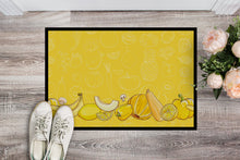 Load image into Gallery viewer, Fruits and Vegetables in Yellow Doormat - 24x36 Decorative Floor Mat – Indoor/Outdoor Rug with Artistic Flair BB5134JMAT