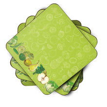 Load image into Gallery viewer, Fruits and Vegetables in Green Foam Coaster  BB5135FC