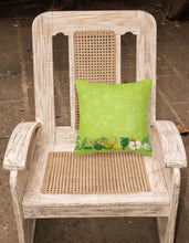 Load image into Gallery viewer, Fruits and Vegetables in Green Fabric Decorative Pillow BB5135PW1818