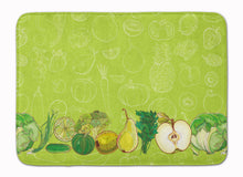 Load image into Gallery viewer, Fruits and Vegetables in Green Machine Washable Memory Foam Mat BB5135RUG