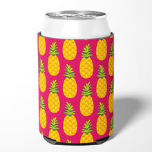 Load image into Gallery viewer, Pineapples on Pink Can or Bottle Hugger BB5136CC