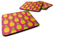 Load image into Gallery viewer, Pineapples on Pink Foam Coaster  BB5136FC