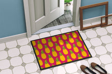 Load image into Gallery viewer, Pineapples on Pink Doormat - 18x27 Decorative Floor Mat – Indoor/Outdoor Rug with Artistic Flair BB5136MAT