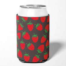 Load image into Gallery viewer, Strawberries on Gray Can or Bottle Hugger BB5137CC